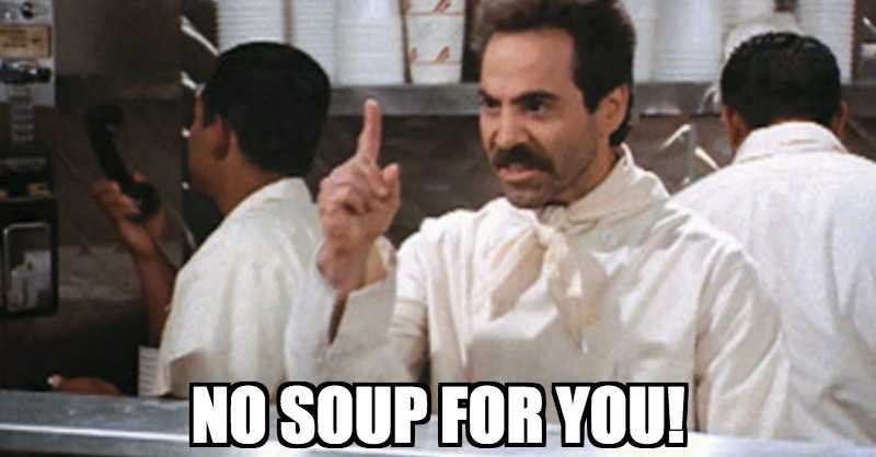 Seinfeld's soup Nazi